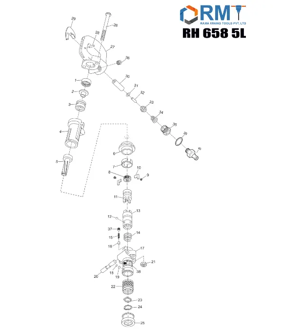  RH 658 5L  Sinker Drill 